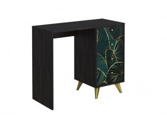 Стол письменный Фьюжн СП-006 АРТ Угольный камень/ТРОПИCАЛ / камень/TROPICAL