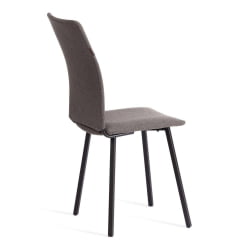 Стул обеденный Ла Роуссе ткань рогожка, 49х50х93, серый/черный, 3М 16/2 / La Rousse 3M