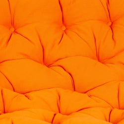 Диван МАМАСАН/МАМАСАН 23/02 В /с подушкой/ подушка 182х119 см, 169х102х80 см, Пекан (орех), ткань, оранжевый, С 23 / MAMASAN/МАМАСАН W Pecan