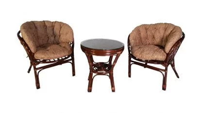 Комплект Багама дуэт, подушки светлые полные Бахама14 молочный шоколад / Bahama14