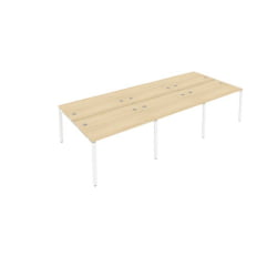 Рабочая станция на 6 раб.места Метал Сйстем Б.СМ-6.2 Акация/Белый / Metal System