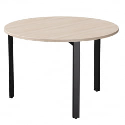 Стол переговорный Еверпроф ЕВО 254С022 Дуб Соната Черный / Everprof EVO 254S022