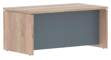 Стол руководителя Торр ЛУКС ТЛСТ 169Х Дуб Каньон Серо-голубой / Torr LUX TLST 169H