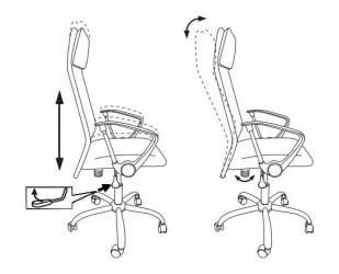 Кресло руководителя Бюрократ КБ-6Н Черный / KB-6N