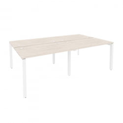 Рабочая станция на П-образном м/к ОНИКС О.МП-Д.РС-4.2.7 Денвер Светлый/Белый / ONIX O.MP-D.RS-4.2.7