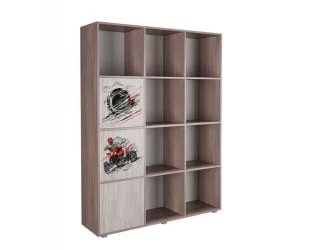 Стеллаж для игрушек ДМ 12 Ясень шимо темный/Венге