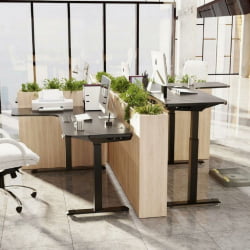 Угловой компьютерный стол ЕУРЕКА ЕРК-ЕГД-Л60Л-Б-УС / EUREKA ERK-EGD-L60L-B-US