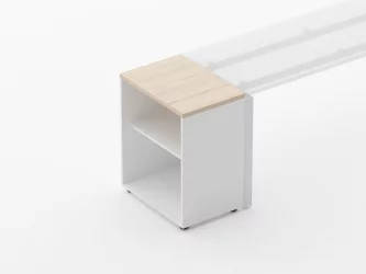 Тумба открытая Дека 9.01.06 Туя/Белый / Deka