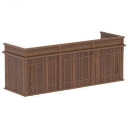 Стол для судьи РАТУМ РДЖСТ 2480 Орех Даллас / RATUM RJST