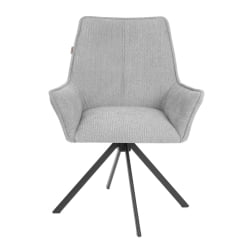 Кресло Мурано/Мурано опора 360, велюр/букле (ХЙП), светло-серый / Murano/Мурано (HYP),