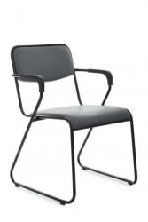 Кресло Никс Плус РCХ ОМКЛ-03Б Серый/Металл Черный / Nix Plus RCH OMKL-03B