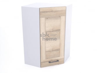 Шкаф угловой ШУ-60, Дублин (600*600*960) Дуб галифакс белый, 21661