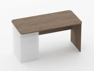 Стол прямой под встроенную тумбу Глассй 1.101.14Л Дуб Верцаска / Glassy