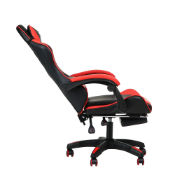 Кресло 1206 КИНГКУЕЕН цвет черный/красный с массажем 1206-блаcк-ред-масс / KINGQUEEN 1206-black-red-mass