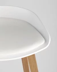 Барный стул Либра Софт с подушкой Белый / Libra Soft