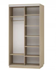 Шкаф-купе двухдверный Экспресс Дуо Экспенс 1200х2400х Ясень шимо светлый / 1200х2400h