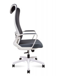 Кресло офисное ВАВЕ АМ3-Х(ВХИТЕ) Серый / WAVE AM3-H(WHITE)