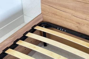 Кровать с основанием Юниор ЗО.СМУ-02 белое дерево / ZO.SMU-02