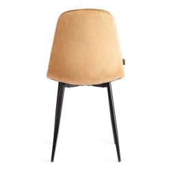 Металлический стул БРЕЕЗЕ (мод. ДЖСC-58) Велюр/металл , 44 х 53 х 86 см, бровн (коричневый) ХЛР12 / черный / BREEZE (mod. JSC-58) brown HLR12