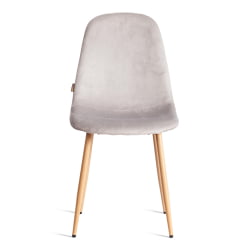 Металлический стул БРЕЕЗЕ (мод. ДЖСC-58) Велюр/металл , 44 х 53 х 86 см, Лигхт грей (светло-серый) ХЛР14 / натуральный / BREEZE (mod. JSC-58) Light grey HLR14