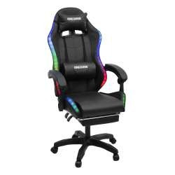 Кресло 908 КИНГКУЕЕН цвет черный с массажем и подсветкой 908-блаcк-масс / KINGQUEEN 908-black-mass