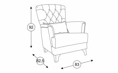 Кресло Ирис ТК 963 Серый Фибра 2775/2 Розы