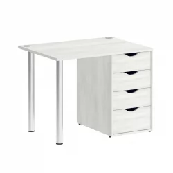 Стол письменный ХОМЕ ОФФИCЕ ВР.СП-3-98.4 Снежная Платина / HOME OFFICE VR.SP-3-98.4