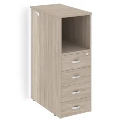 Тумба с подсветкой 4 ящика завершающая, правая ОНИКС О.Р-ТВ-4.С(Р) Дуб Аттик / ONIX O.R-TV-4.S(R)