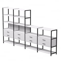 Набор стеллажных систем Еверпроф ЕВО №13 Белый Черный / Everprof EVO