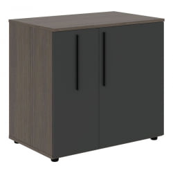 Тумба под фригобар ВЕЛИОН ВГР 8655 Яшма черный Дуб Сильвер / VELION VGR