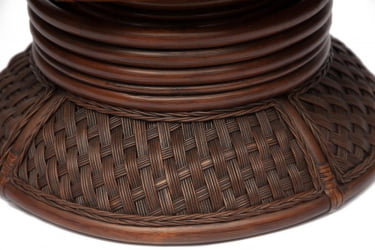 Кресло-качалка АНДРЕА Релакс Медиум /с подушкой/ Пекан Вашед (античн. орех), Ткань рубчик, цвет кремовый / ANDREA Relax Medium Pecan Washed