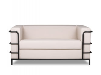 Диван двухместный Аполло 2.0 (2Д) Кремово-белый Еуролине 907 / Euroline