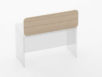 Офисная перегородка Глассй 5.14.12 Дуб молочный / Glassy