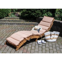 Шезлонг-лежак АФМ-803А Беиге / AFM-803A Beige