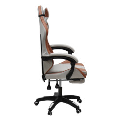 Кресло 907 КИНГКУЕЕН, замша, цвет светло-серый с массажем, арт 907-ЛГрей / KINGQUEEN, 907-LGrey