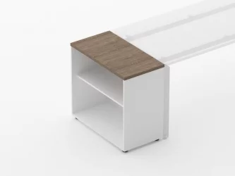 Тумба открытая Дека 9.01.08 Дуб Верцаска/Белый / Deka