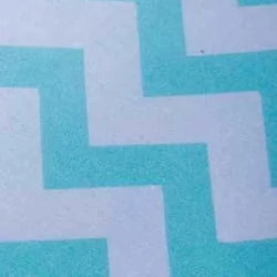 Балдахин для кроватки зигзаг бирюза на белом