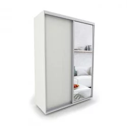 Шкаф в гостиную Акцент-Сим ДЗ 1000х600 Выбеленное дерево