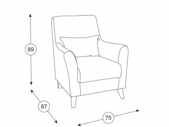 Кресло Либерти ТК 233 Лаунж 10 (коричневый)
