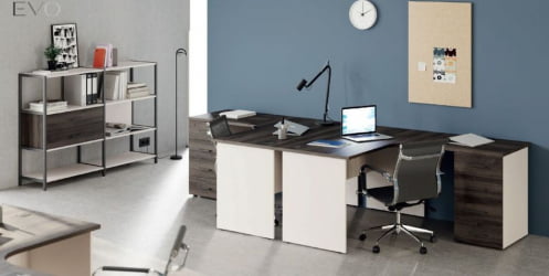 Комплект офисной мебели Еверпроф ЕВО №002 Дуб Пасадена Кашемир / Everprof EVO