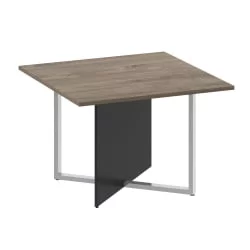 Стол переговорный, квадратный СХИФТ СК.СП-КВ-110-1 Тиквуд Темный/Антрацит / SHIFT SK.SP-KV-110-1