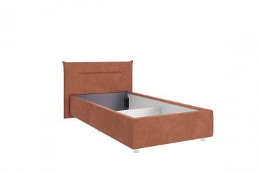 Кровать 0.9 Альба КМ0.9-16 персик (велюр)