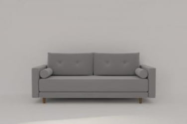 Диван прямой Санднес (Берхоусе) Цвет фасада: Левис 09 велюр; Тип: Прямой; Материал фасада: Металл/Велюр / (Berhouse)