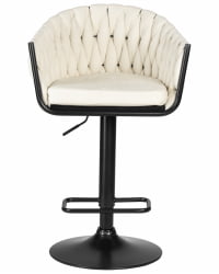 Стул барный ДОБРИН ЛЕОН (кремовая ткань (ЛАР 275-33)) / DOBRIN LEON (LAR