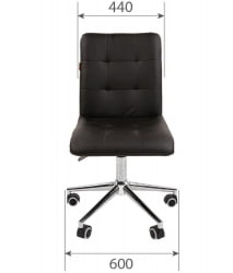 Кресло для оператора CХАИРМАН 030 чроме ткань Т-75 Бирюзовый / CHAIRMAN chrome T-75