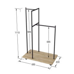 Вешалка Стик Дуб сонома