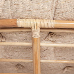 Кресло ПАПАСАН ЕCО/ПАПАСАН ЭКО П115-1/СП СТД /c подушкой, ремешками/ диаметр подушки 129 см, 115кс101кс92 см, Натурал (натуральный), ткань Старт / PAPASAN ECO/ПАПАСАН P115-1/SP STD /c 115x101x92 Natural