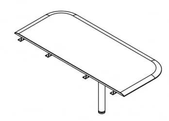 Приставка для рабочей станции ВКД 166 Дуб сонома / WKD