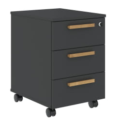 Тумба мобильная Форта ФМC-3Д Черный графит / Forta FMC-3D