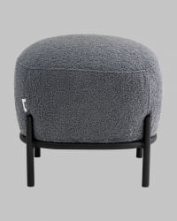 Пуф Стоун П букле Флуффй темно-серый / Fluffy